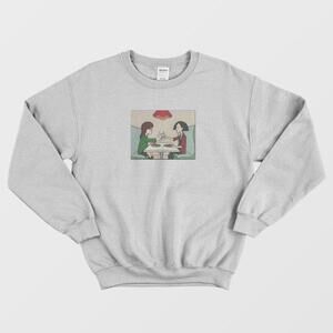 Good Friend Daria And Jane Toast Drink Cartoon Graphic Unisex Sweatshirt